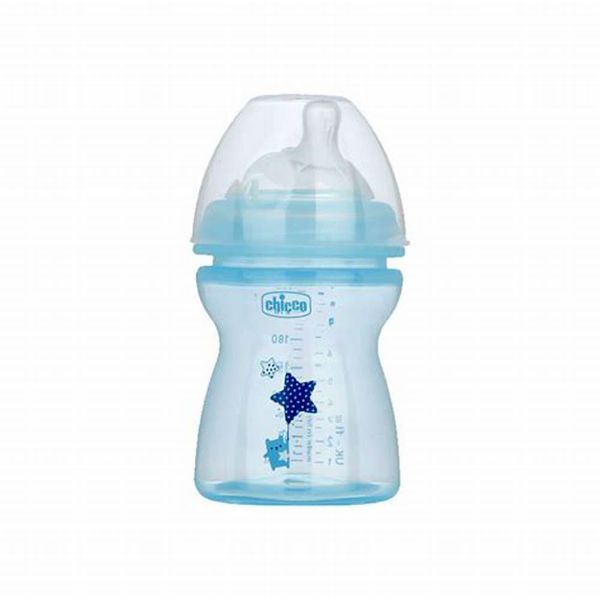 Biberon mamadera naturalfeeling 250ml 2m+ chicco azul