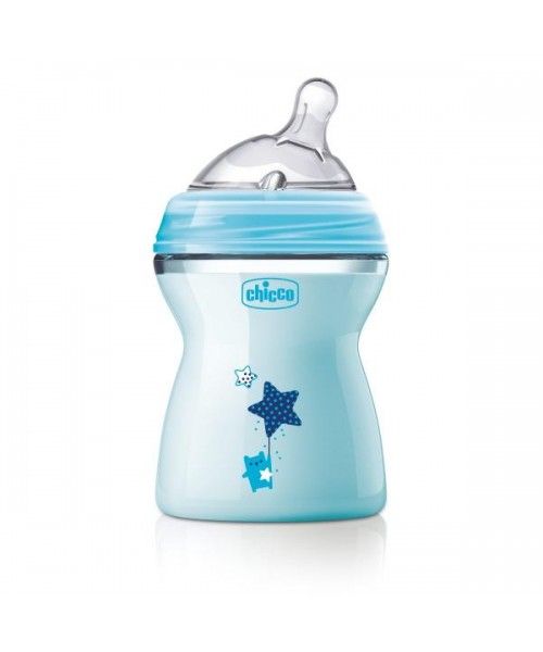 Biberon mamadera naturalfeeling 250ml 2m+ chicco azul